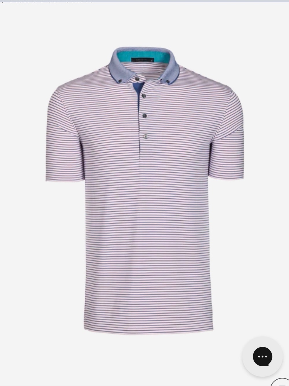 Greyson Men's Striped Polo Shirt - grey light purple blue tone